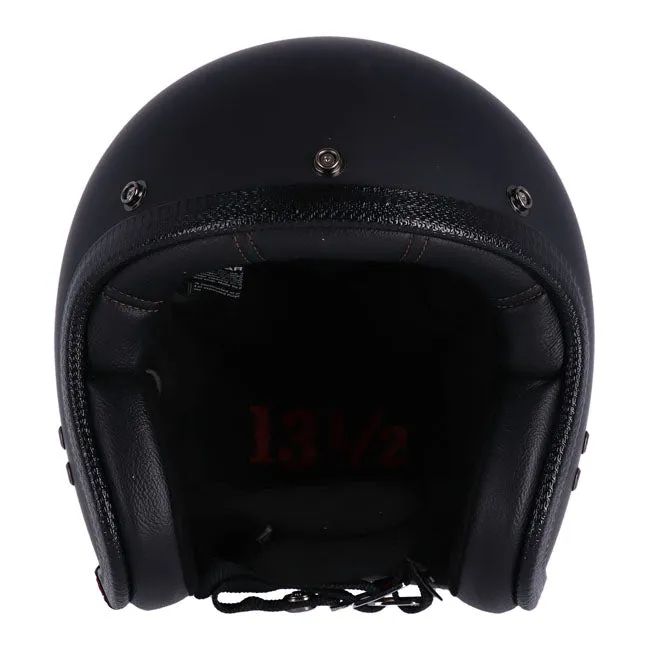 13 1/2 SKULL BUCKET HELMET MATT BLACK