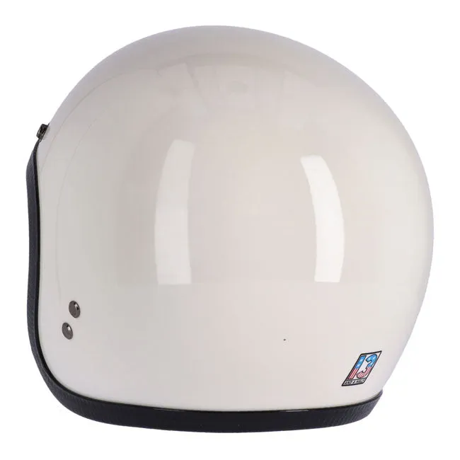 13 1/2 SKULL BUCKET HELMET VINTAGE WHITE