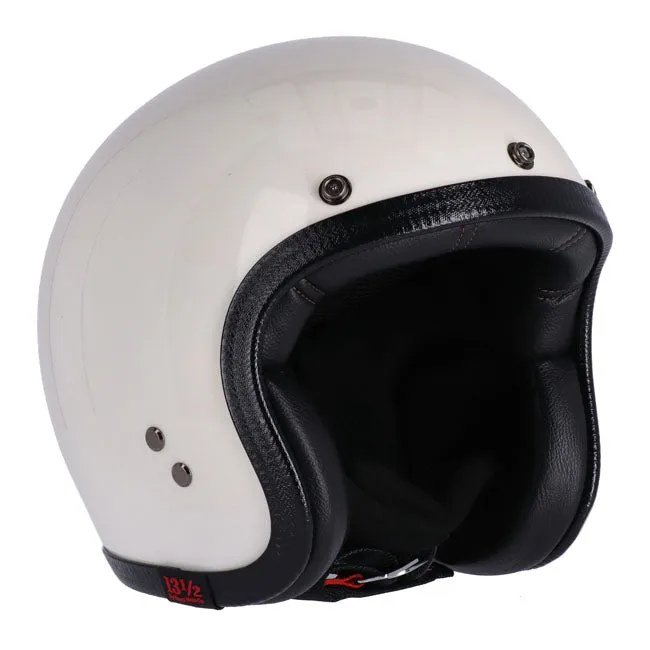13 1/2 SKULL BUCKET HELMET VINTAGE WHITE