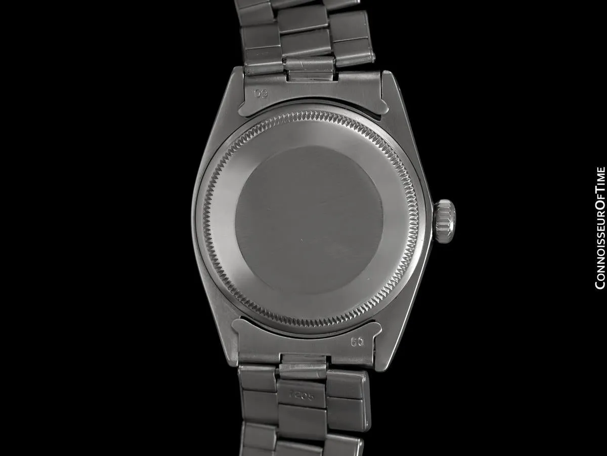 1966 Rolex Date (Datejust) Classic Vintage Mens with Silver Dial - Stainless Steel