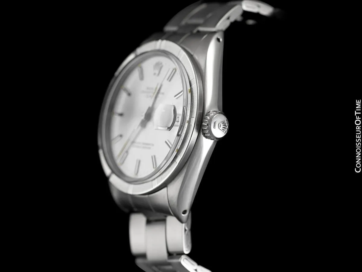 1971 Rolex Date (Datejust) Vintage Mens with Silver Dial - Stainless Steel