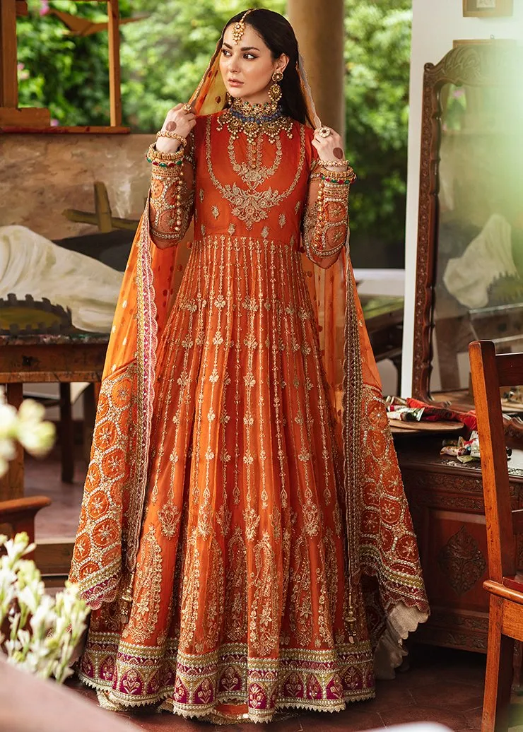AATISHRAH | Afrozeh Shehnai Wedding Formals 2021 | Unstitched Embroidered Suit