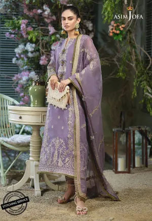 AJFC-51 | Asim Jofa Jashn Collection 2021 | Unstitched Organza Suit