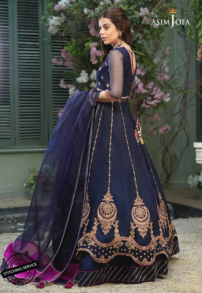 AJFC-53 | Asim Jofa Jashn Collection 2021 | Unstitched Organza Suit