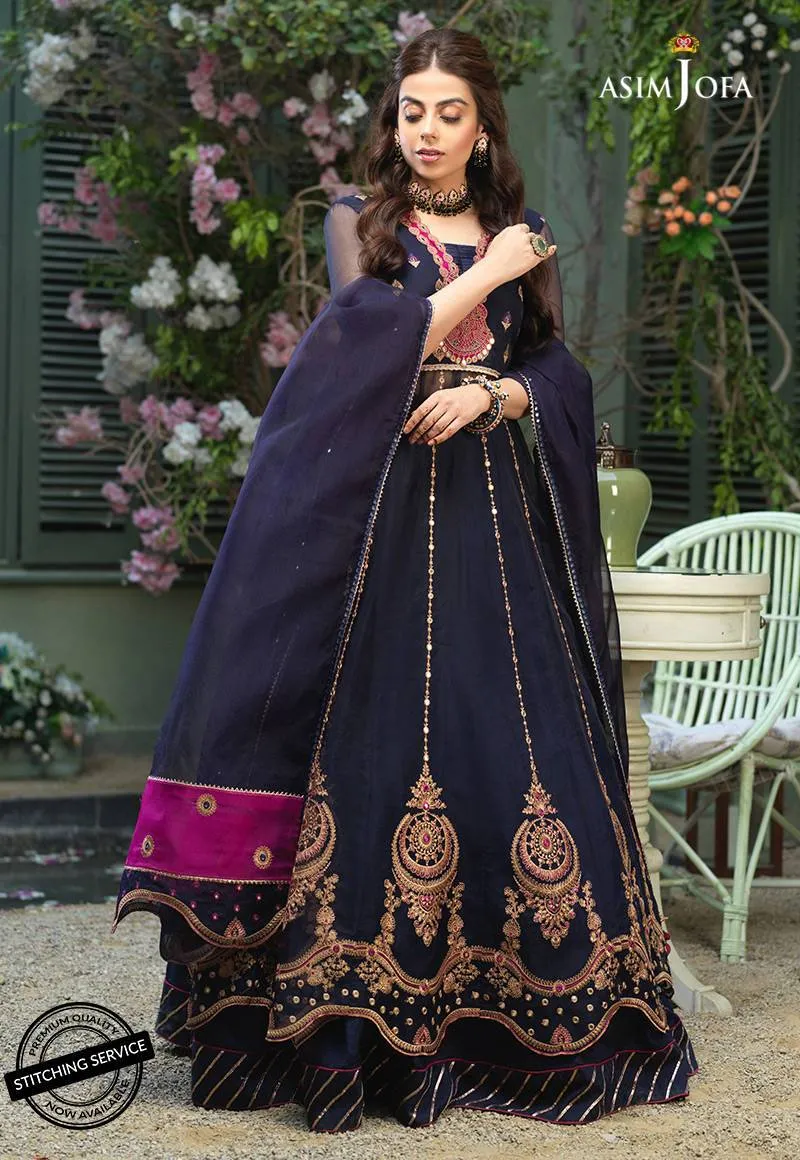 AJFC-53 | Asim Jofa Jashn Collection 2021 | Unstitched Organza Suit