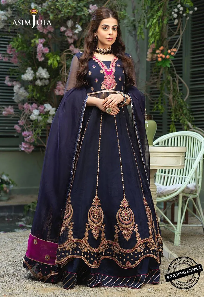 AJFC-53 | Asim Jofa Jashn Collection 2021 | Unstitched Organza Suit