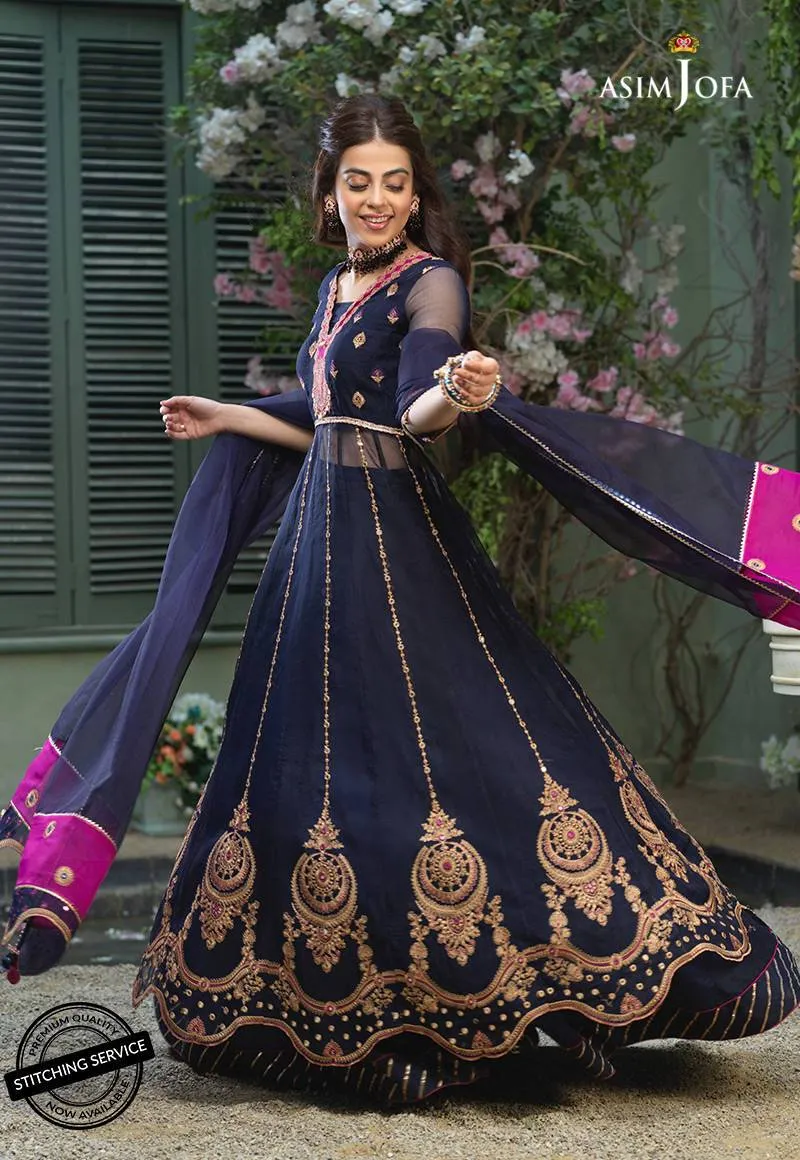 AJFC-53 | Asim Jofa Jashn Collection 2021 | Unstitched Organza Suit
