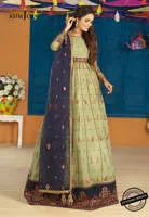AJFC-56 | Asim Jofa Basant Collection 2022 | Unstitched Embroidered Organza Suit