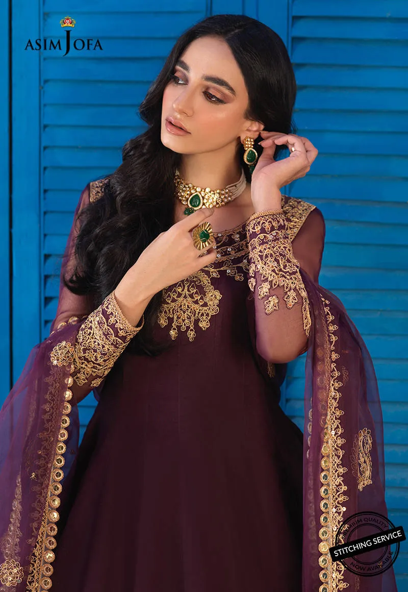 AJFC-73 | Asim Jofa Basant Collection 2022 | Unstitched Embroidered Organza Suit