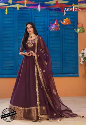AJFC-73 | Asim Jofa Basant Collection 2022 | Unstitched Embroidered Organza Suit