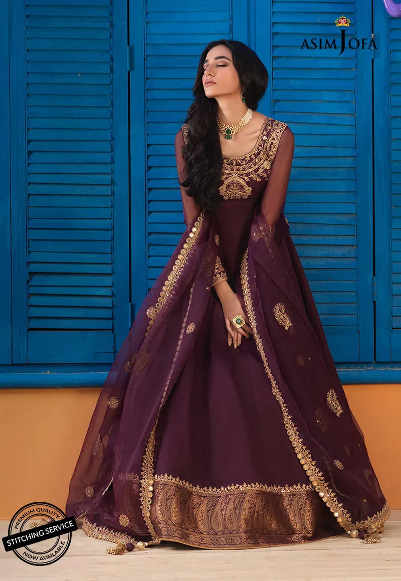 AJFC-73 | Asim Jofa Basant Collection 2022 | Unstitched Embroidered Organza Suit