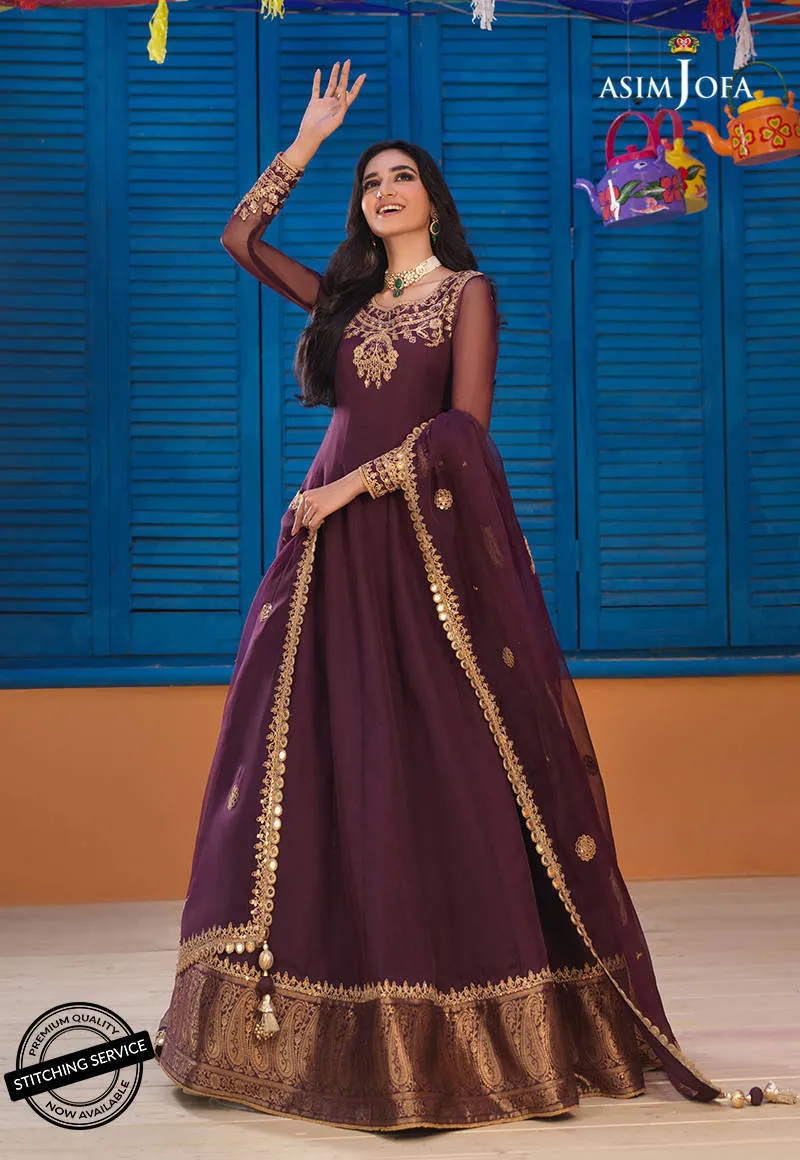 AJFC-73 | Asim Jofa Basant Collection 2022 | Unstitched Embroidered Organza Suit