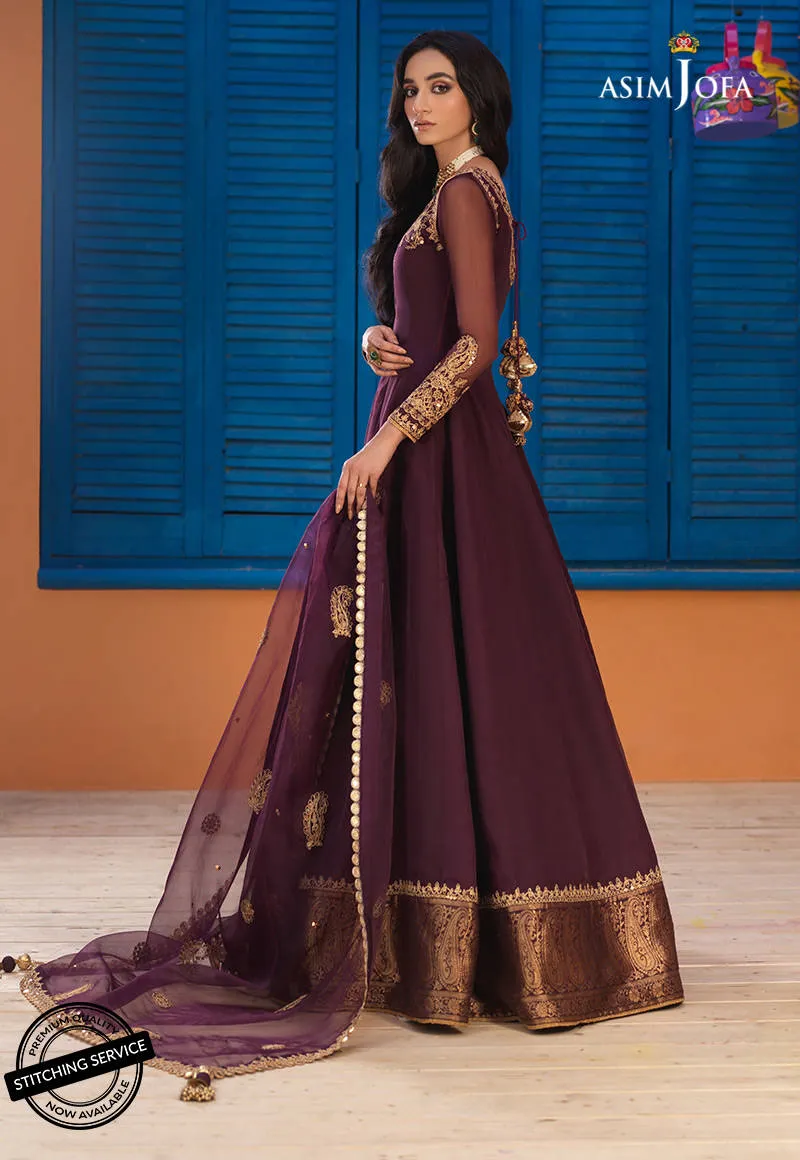 AJFC-73 | Asim Jofa Basant Collection 2022 | Unstitched Embroidered Organza Suit