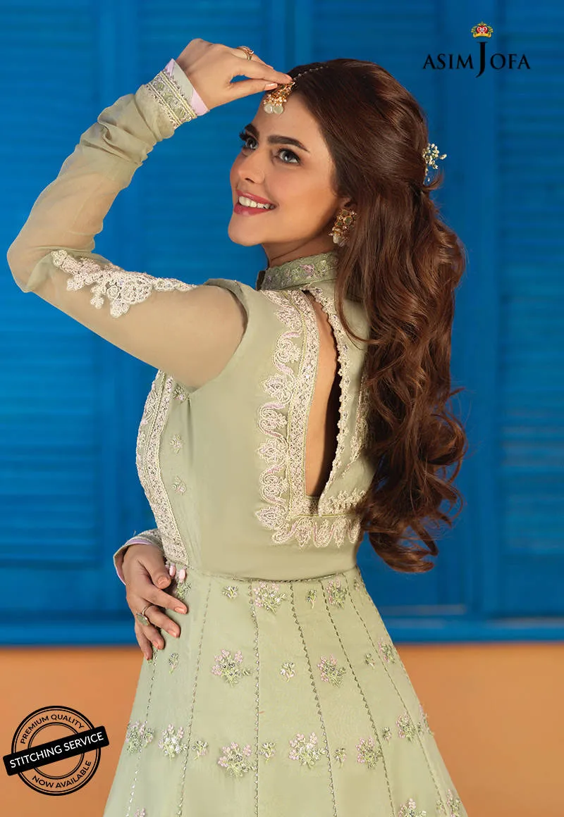 AJFC-75 | Asim Jofa Basant Collection 2022 | Unstitched Embroidered Organza Suit