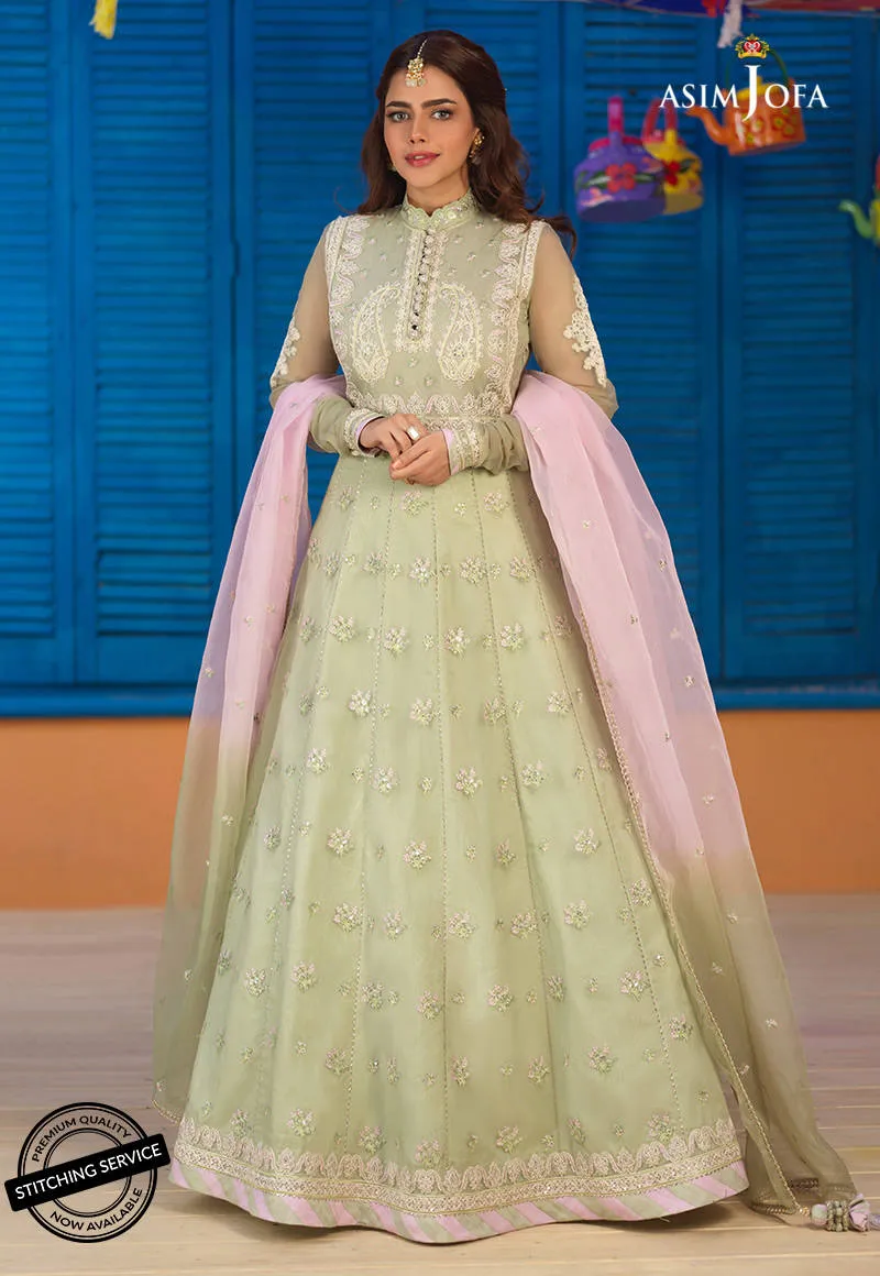 AJFC-75 | Asim Jofa Basant Collection 2022 | Unstitched Embroidered Organza Suit