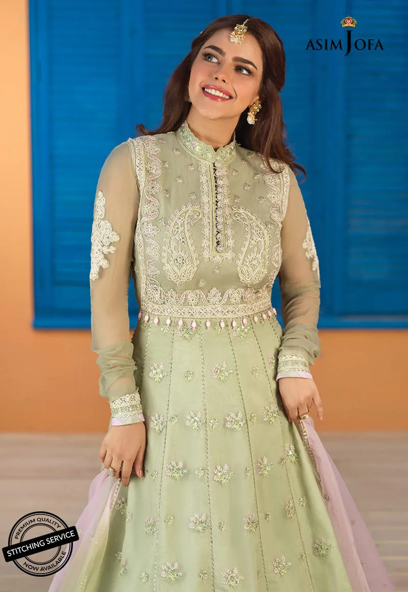 AJFC-75 | Asim Jofa Basant Collection 2022 | Unstitched Embroidered Organza Suit