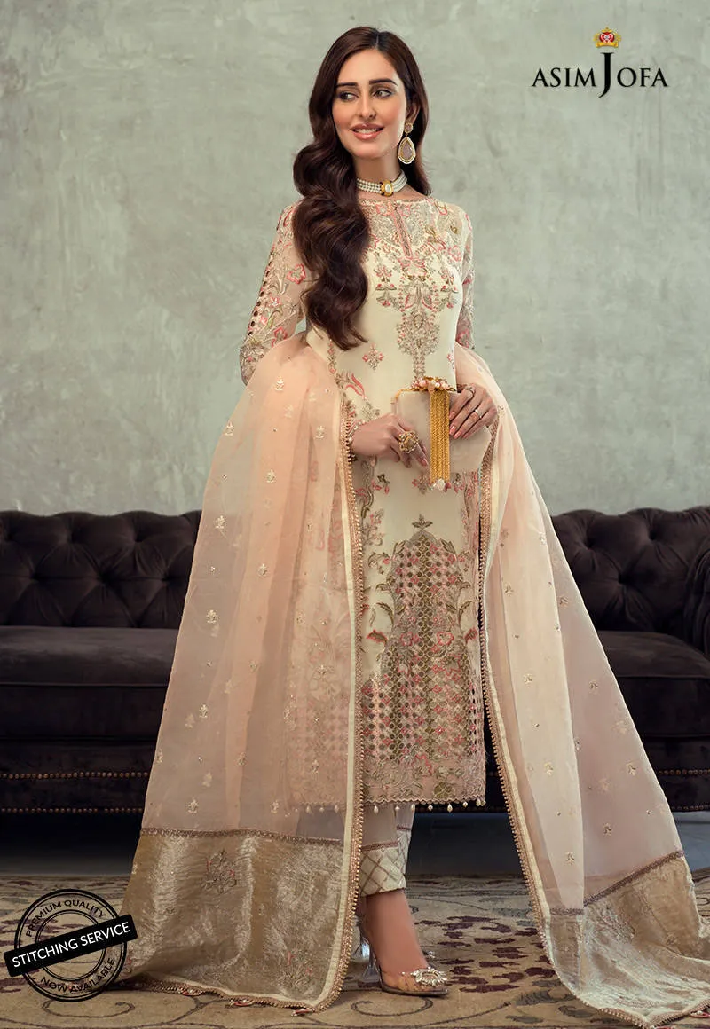 AJLE-16 |  Asim Jofa Chiffon Collection 2021 Limited Edition Vol 2 | Unstitched Embroidered Chiffon Suits