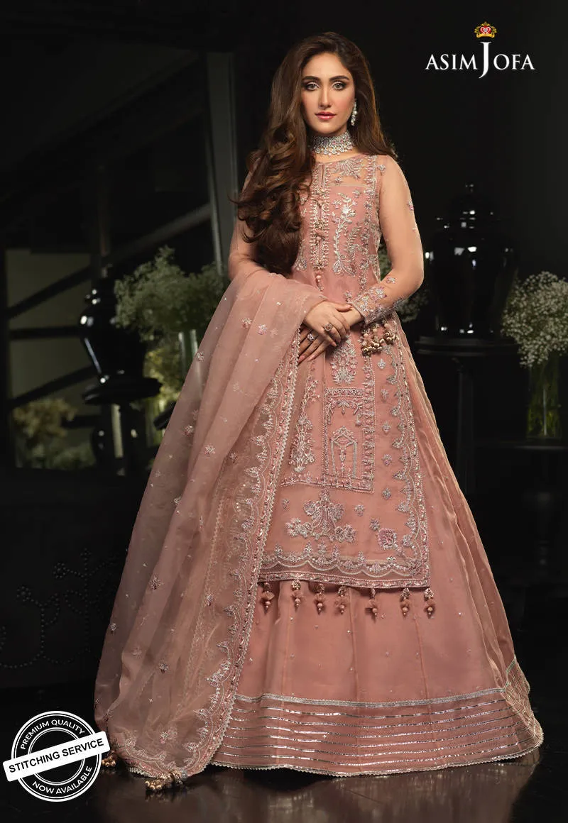 AJN-12 | Asim Jofa Ishq-e-Naubahar Collection 2021 | Unstitched Embroidered Organza Suits