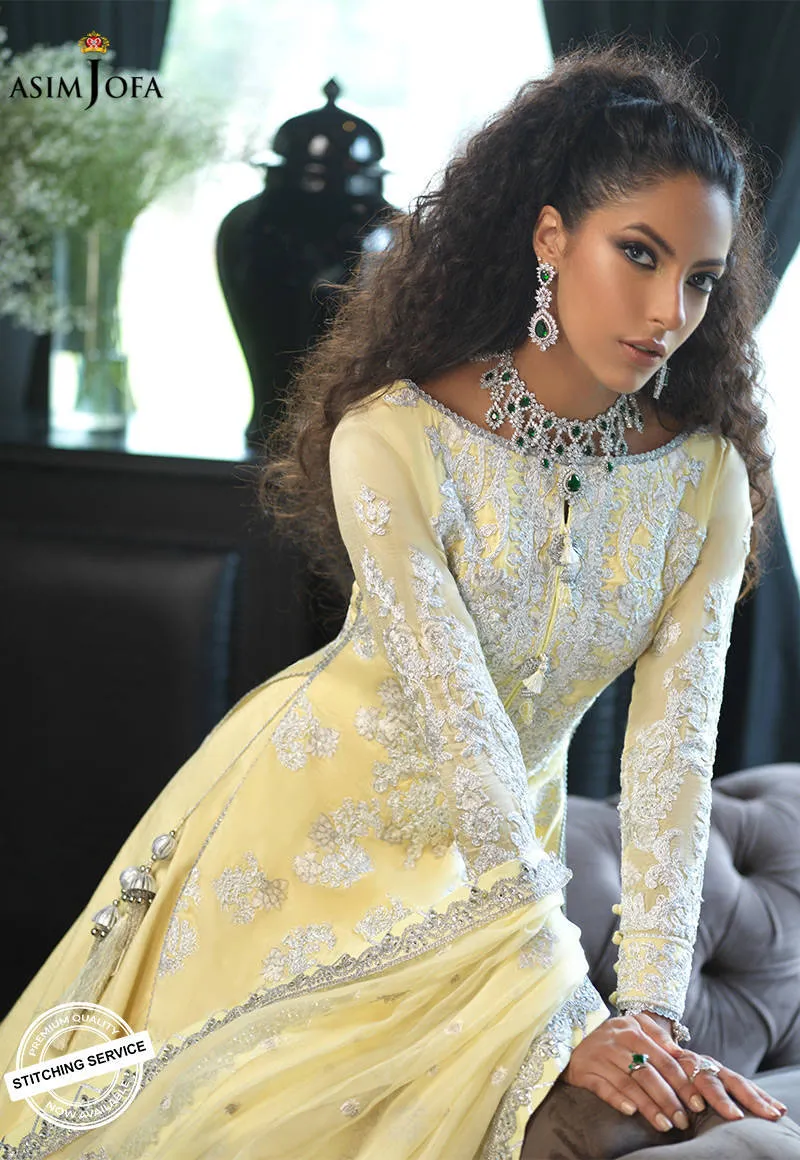 AJN-22 | Asim Jofa Ishq-e-Naubahar Collection 2021 | Unstitched Embroidered Organza Suits