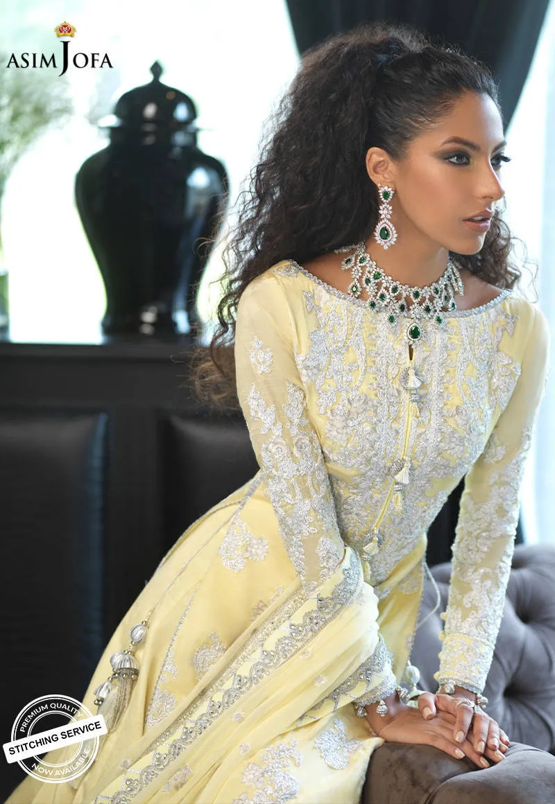 AJN-22 | Asim Jofa Ishq-e-Naubahar Collection 2021 | Unstitched Embroidered Organza Suits