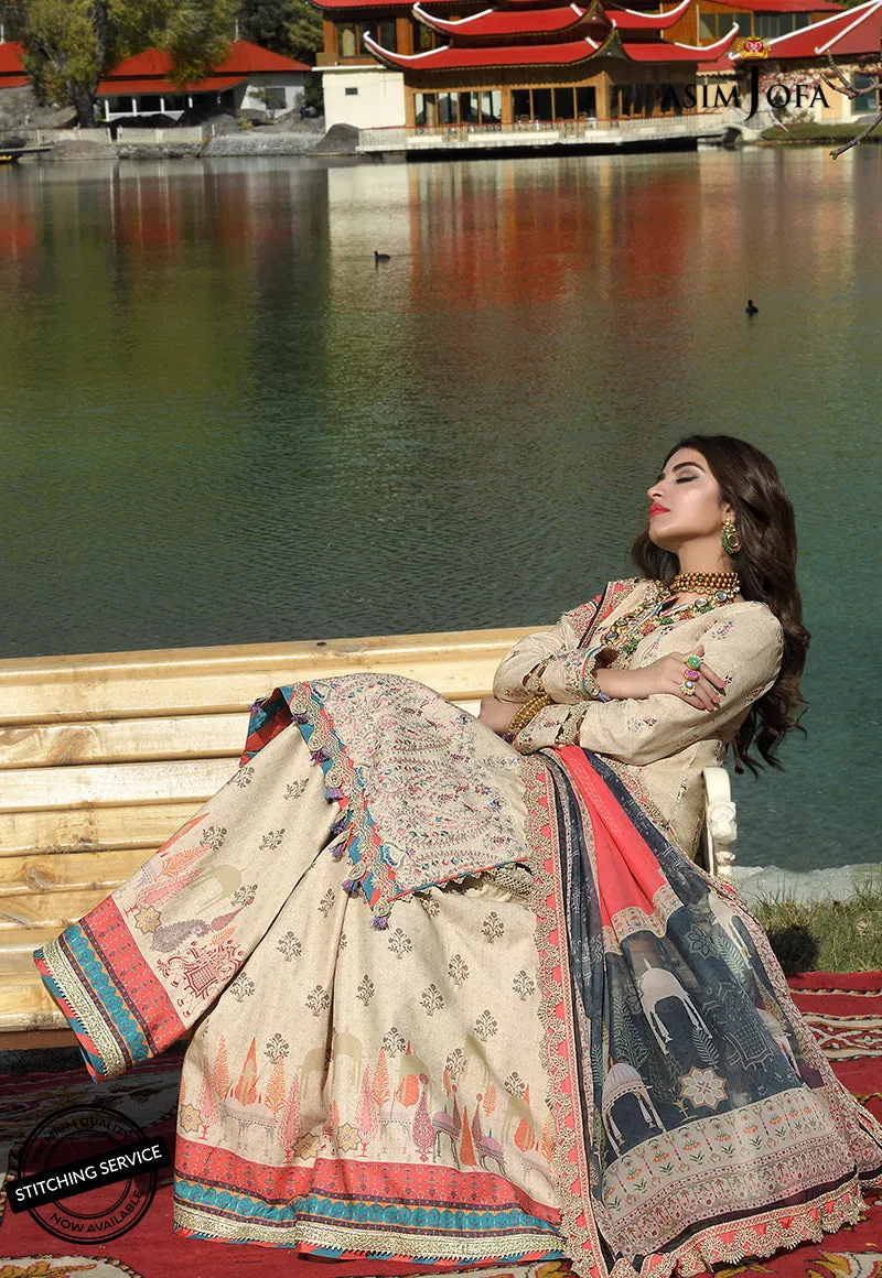 AJSL-2 | Asim Jofa Shehr-e-Yaar Luxury Lawn Collection 2022 | Unstitched Embroidered Lawn Suits
