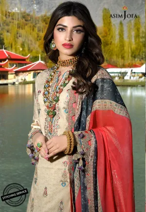 AJSL-2 | Asim Jofa Shehr-e-Yaar Luxury Lawn Collection 2022 | Unstitched Embroidered Lawn Suits
