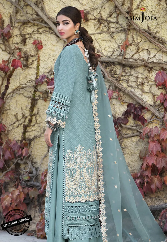 AJSL-21 | Asim Jofa Shehr-e-Yaar Luxury Lawn Collection 2022 | Unstitched Embroidered Lawn Suits