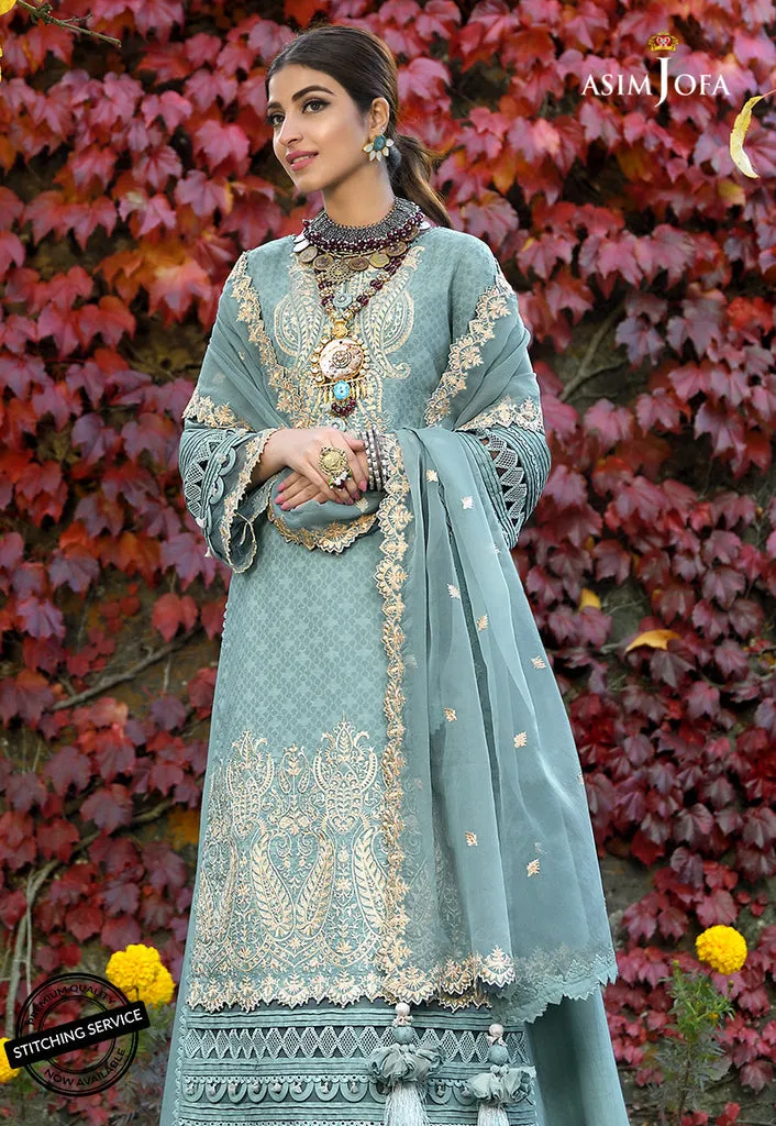 AJSL-21 | Asim Jofa Shehr-e-Yaar Luxury Lawn Collection 2022 | Unstitched Embroidered Lawn Suits