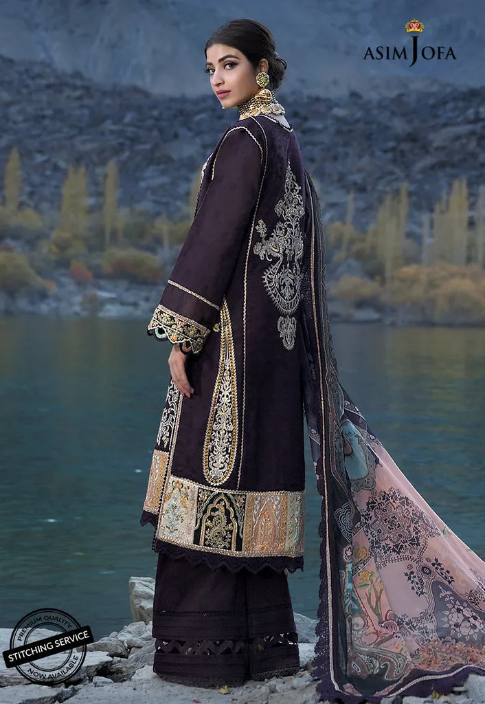 AJSL-22 | Asim Jofa Shehr-e-Yaar Luxury Lawn Collection 2022 | Unstitched Embroidered Lawn Suits