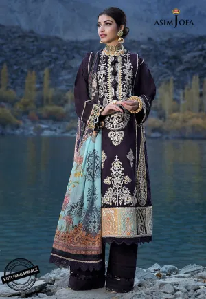 AJSL-22 | Asim Jofa Shehr-e-Yaar Luxury Lawn Collection 2022 | Unstitched Embroidered Lawn Suits