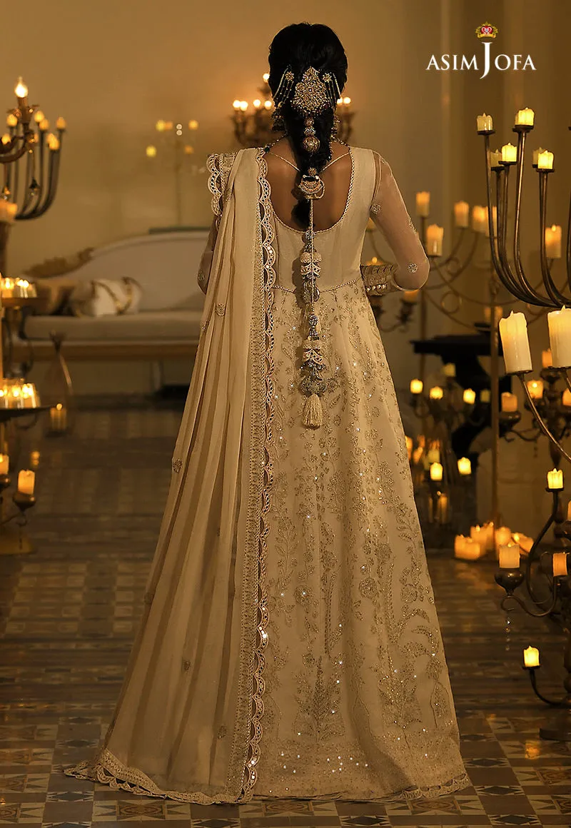 AJST-01 | Asim Jofa Sadqay Tumharay Eid Collection 2022 | Unstitched Embroidered Chiffon Suits