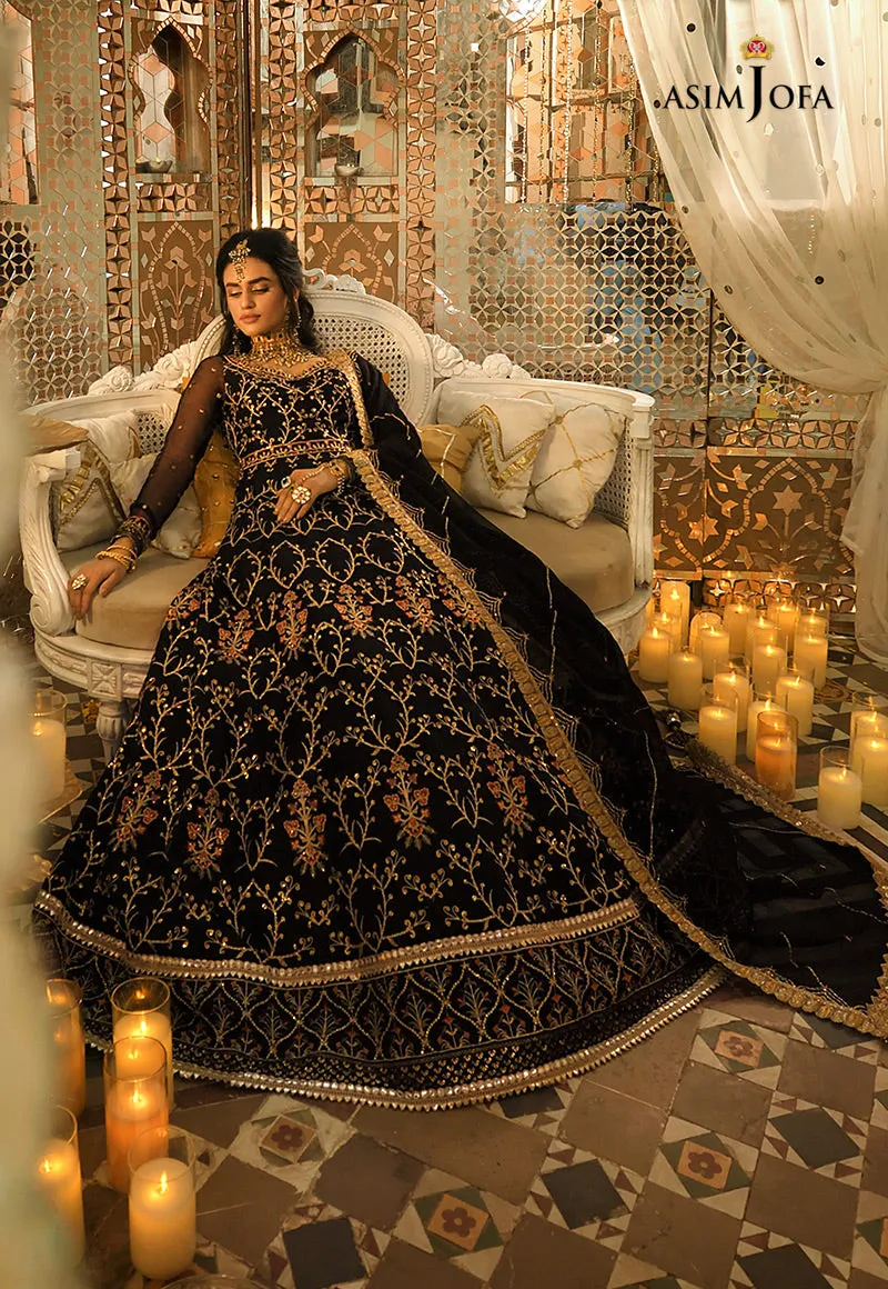 AJST-11 | Asim Jofa Sadqay Tumharay Eid Collection 2022 | Unstitched Embroidered Chiffon Suits