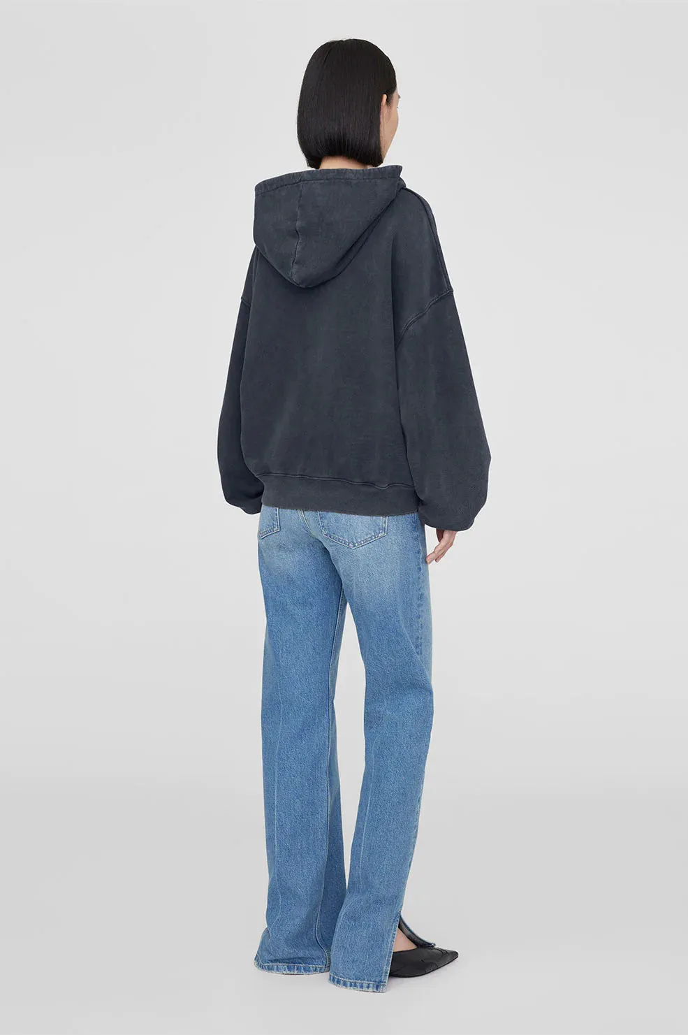 Alec Hoodie - washed black