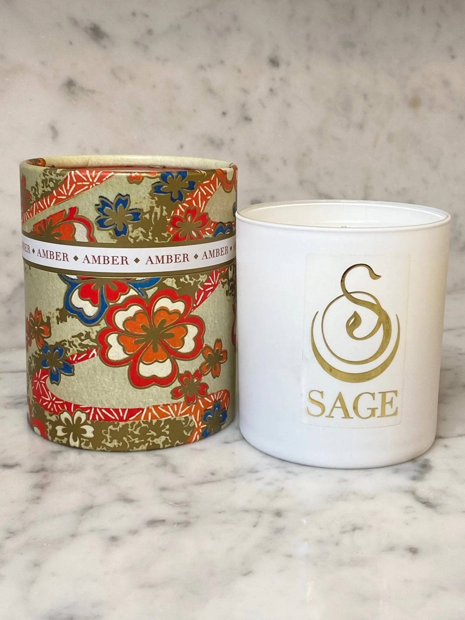 Amber 8 oz Luxury Candle by Sage