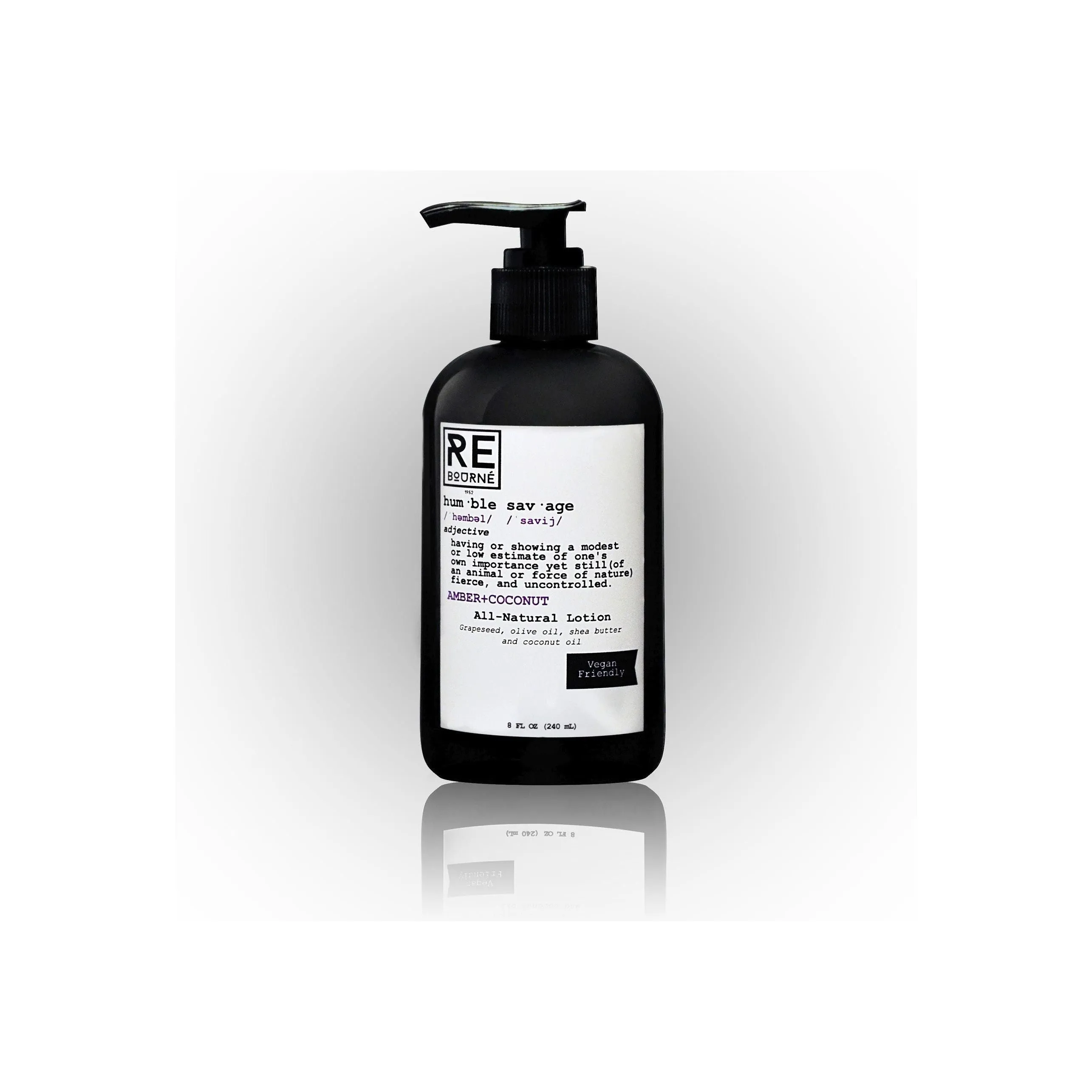 AMBER   COCONUT Natural Body Lotion "Humble Savage"