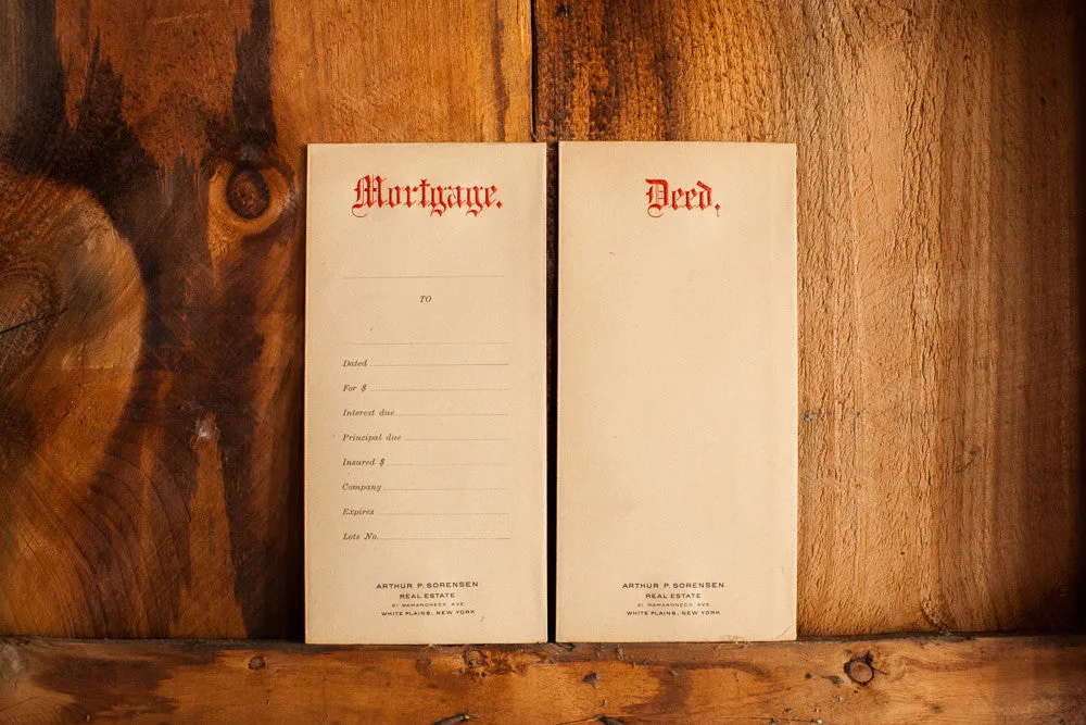 Antique House Deed Envelope