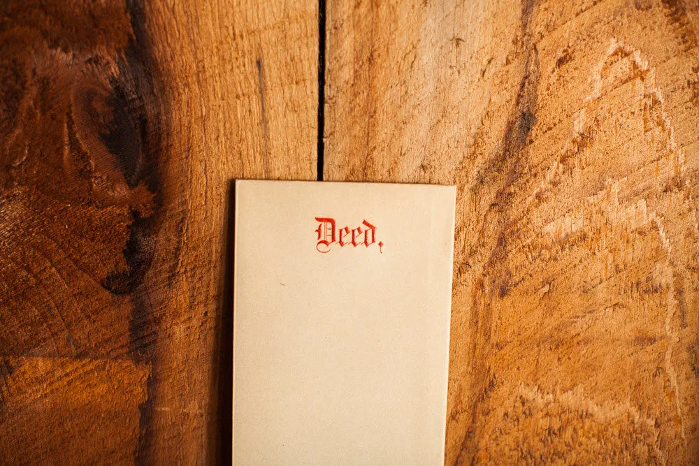Antique House Deed Envelope