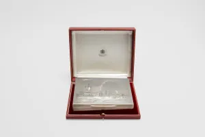 Asprey Sterling Silver Hand Engraved Cigar Box