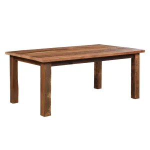 Atherton Classic Farmhouse Dining Table, Barnwood
