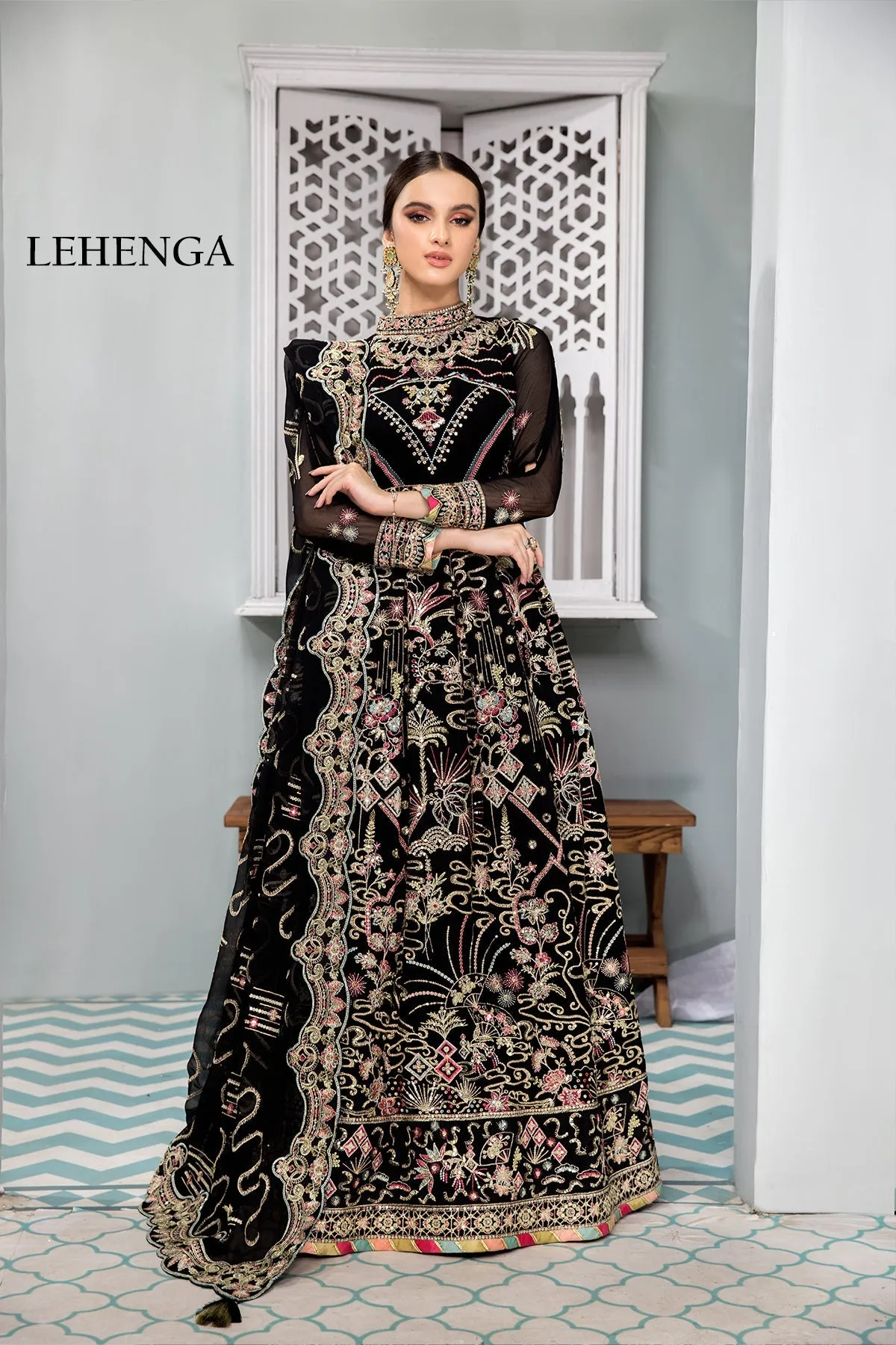 Azha Alizeh Fashion Vasl-e-Meeras Festive Edition 2022 | Unstitched Embroidered Chiffon Suits
