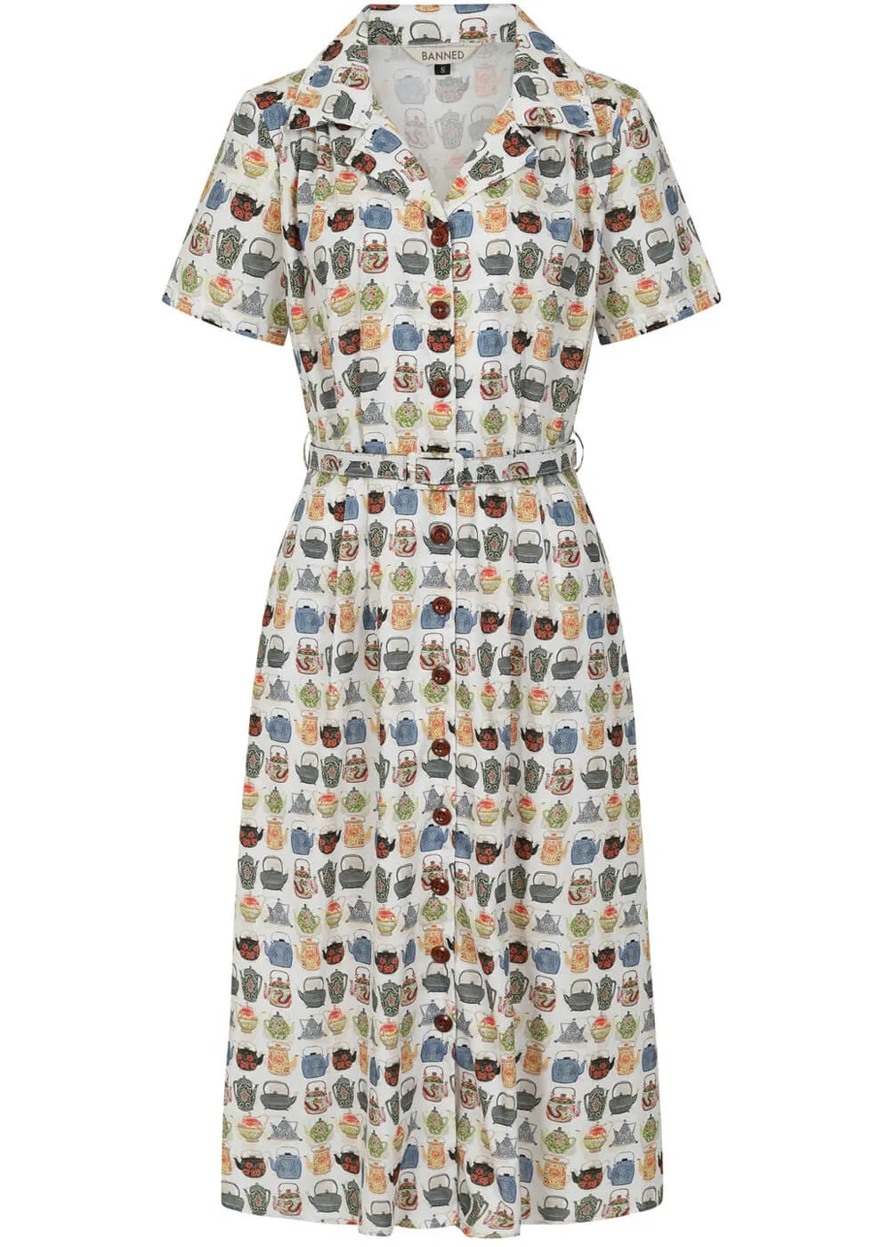 Banned Kate Tea Time 40's Dress White
