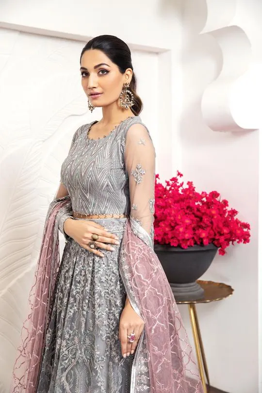 Bella Rose | Alizeh Royale De Luxe Collection | Unstitched Embroidered Chiffon Suits