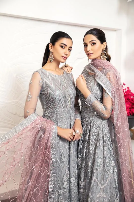 Bella Rose | Alizeh Royale De Luxe Collection | Unstitched Embroidered Chiffon Suits