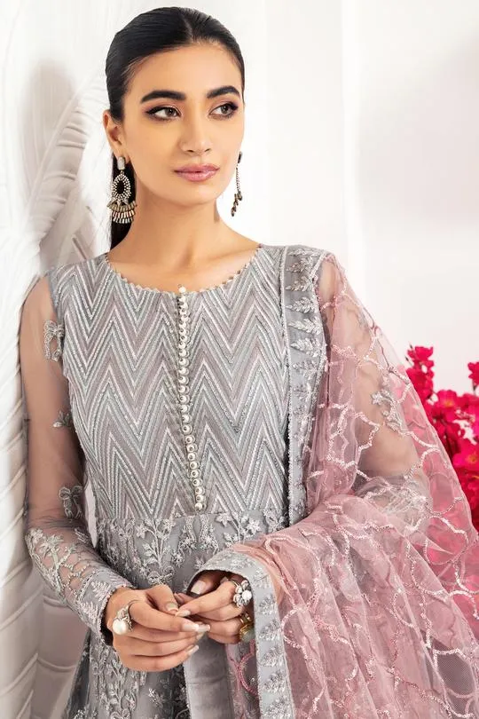 Bella Rose | Alizeh Royale De Luxe Collection | Unstitched Embroidered Chiffon Suits