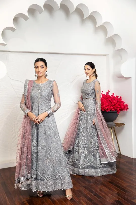 Bella Rose | Alizeh Royale De Luxe Collection | Unstitched Embroidered Chiffon Suits