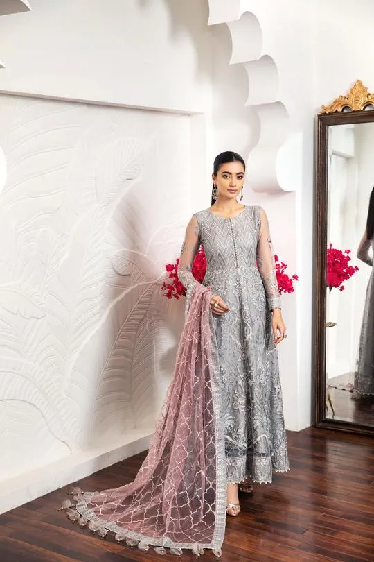 Bella Rose | Alizeh Royale De Luxe Collection | Unstitched Embroidered Chiffon Suits