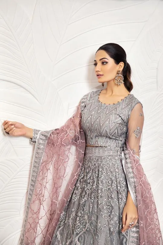 Bella Rose | Alizeh Royale De Luxe Collection | Unstitched Embroidered Chiffon Suits
