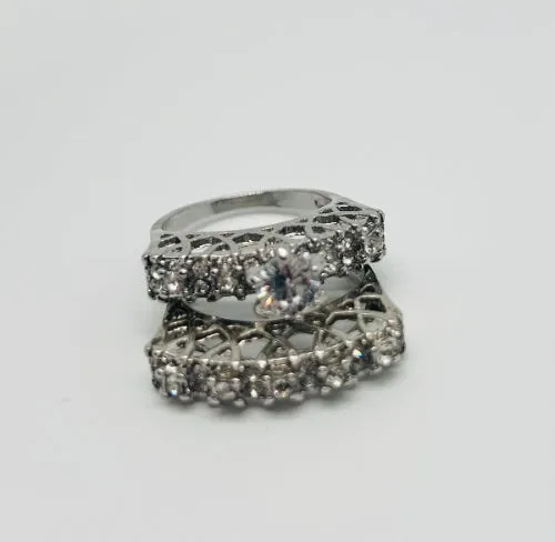 Butterfly Twin Rings Set