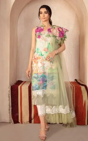 CASSIA CB-2A | Bella Fusion Mix Cambric Collection SS'21 | Unstitched Cambric Suits