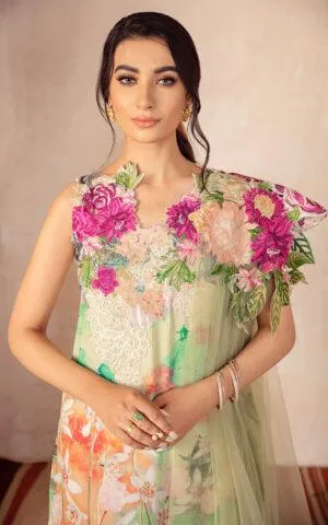 CASSIA CB-2A | Bella Fusion Mix Cambric Collection SS'21 | Unstitched Cambric Suits